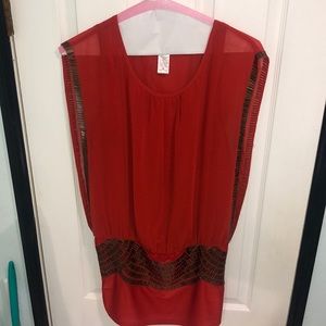 Women’s Orange & Gold Dress